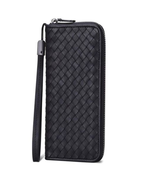 woven wallet men women sheepskin leather money bag male vintage long multi card mobile phone full zipper check clip hand bag2630781, Black
woven wallet men women sheepskin leather money bag male vintage long multi card mobile phone full zipper check clip hand bag2630781, Black