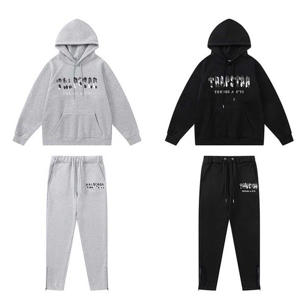 designer clothing men's sweatshirts hoodie american trendy trapstar gradient towel embroidered hooded plush sweater pants spring autumn, Black
designer clothing men's sweatshirts hoodie american trendy trapstar gradient towel embroidered hooded plush sweater pants spring autumn, Black