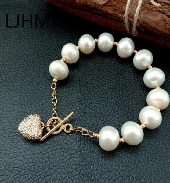 beaded strands ljhmy 8039039 big white keshi pearl cz pave pendant bracelet11582522, Black
beaded strands ljhmy 8039039 big white keshi pearl cz pave pendant bracelet11582522, Black
