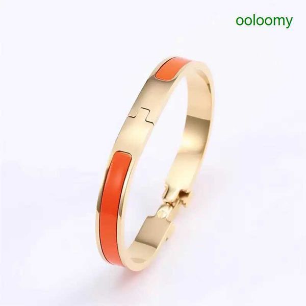 wholesale narrow 8mm h bangles stainless steel charm letter bracelets women luxury jewelry designer bangles orange color enamel gift for lov, Black
wholesale narrow 8mm h bangles stainless steel charm letter bracelets women luxury jewelry designer bangles orange color enamel gift for lov, Black