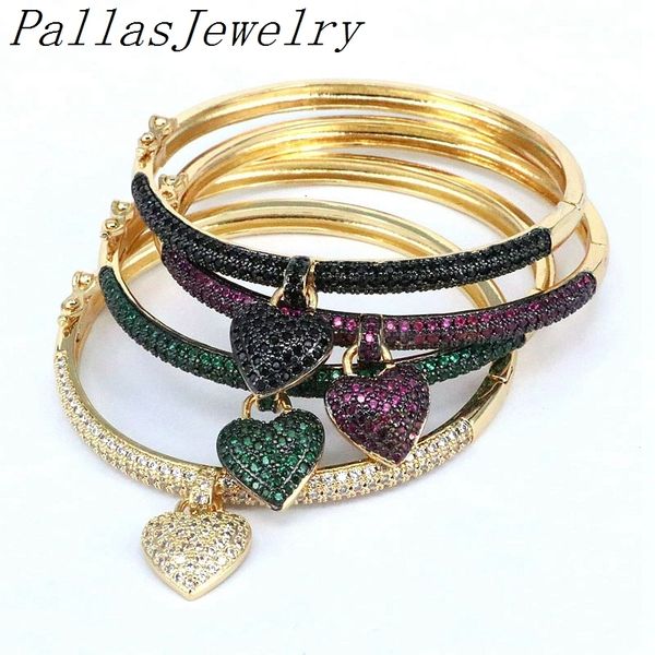 bangle 4pcs fashion design cubic zirconia crystal heart pendant gold color ladies jewelry love s wedding gift 230506, Black
bangle 4pcs fashion design cubic zirconia crystal heart pendant gold color ladies jewelry love s wedding gift 230506, Black