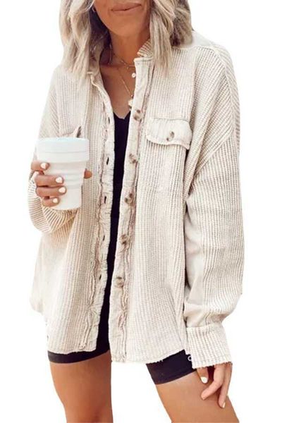 2022 autumn new coat fashion casual lapel pocket stitching irregular shirt jacket women, Black
2022 autumn new coat fashion casual lapel pocket stitching irregular shirt jacket women, Black