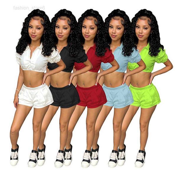 designer summer outfits women tracksuits two 2 pieces set short sleeve shirt crop shorts matching jogging suits solid sportswear wholesale c, Gray
designer summer outfits women tracksuits two 2 pieces set short sleeve shirt crop shorts matching jogging suits solid sportswear wholesale c, Gray