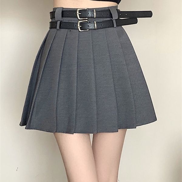 skirts winter women pleated mini skirt belt kawaii vintage ladies korean harajuku high waist a-line package hip skirt 230506, Black
skirts winter women pleated mini skirt belt kawaii vintage ladies korean harajuku high waist a-line package hip skirt 230506, Black