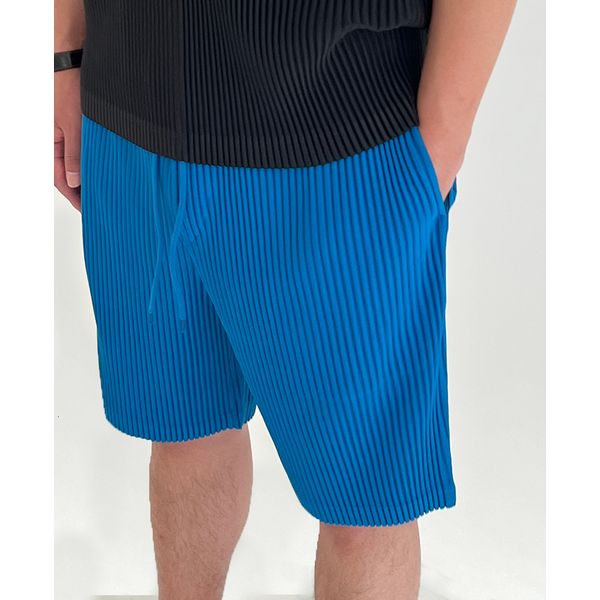 men's shorts miyake pleated men casual shorts summer solid color lastic waist tie sports knee length trend 230506, White;black
men's shorts miyake pleated men casual shorts summer solid color lastic waist tie sports knee length trend 230506, White;black