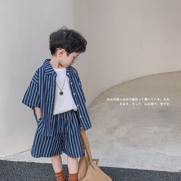 clothing sets korean summer children's clothing baby suit denim striped enim pants boy 2pcs set casual clothing children's clothin, White
clothing sets korean summer children's clothing baby suit denim striped enim pants boy 2pcs set casual clothing children's clothin, White