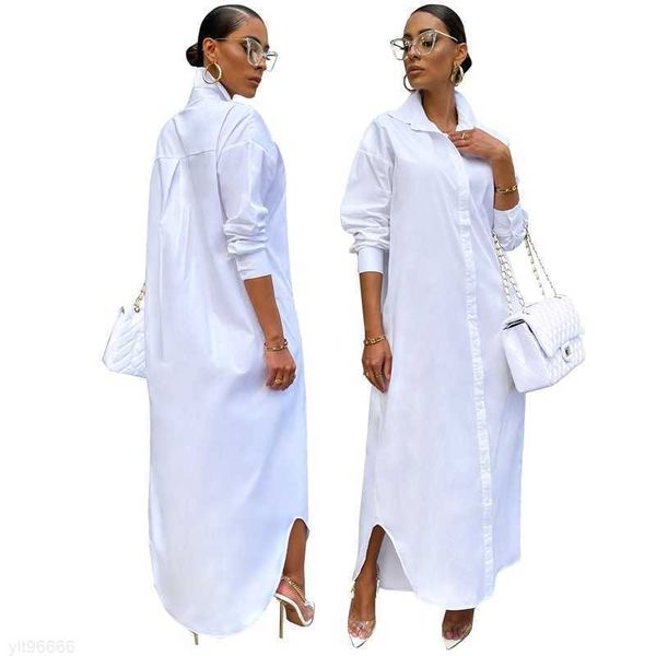 autumn maxi dresses for women button down long shirt dress solid color lapel neck casual long sleeve oversized, Black;gray
autumn maxi dresses for women button down long shirt dress solid color lapel neck casual long sleeve oversized, Black;gray