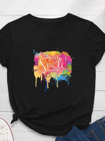you make me smile multicolor print men t shirt short sleeve o neck loose men tshirt ladies tee shirt camisetas mujer, White;black
you make me smile multicolor print men t shirt short sleeve o neck loose men tshirt ladies tee shirt camisetas mujer, White;black