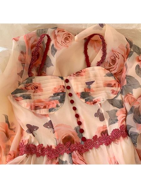 dresses 2023 summer new elegant floral chiffon casual evening dress women's backless party suspender dresses lady clothes vestido, Black;gray
dresses 2023 summer new elegant floral chiffon casual evening dress women's backless party suspender dresses lady clothes vestido, Black;gray