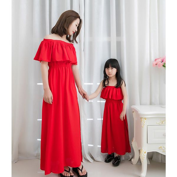 family matching outfits parent-child wear mother-daughter dress chiffon mother and girl dress beach resort beach dress maldives was thin 230, Blue
family matching outfits parent-child wear mother-daughter dress chiffon mother and girl dress beach resort beach dress maldives was thin 230, Blue