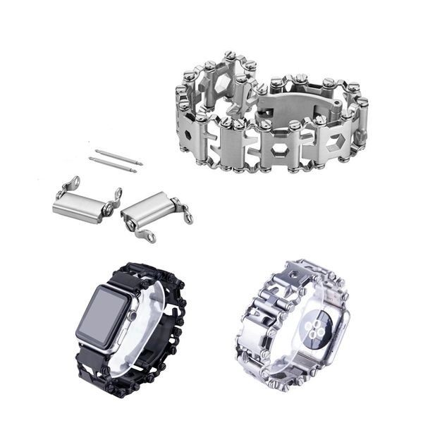 Link Smart Straps Bracelet Stainless Steel Watchs Band Multifunction Screwdriver Tool Outdoor Strap for Apple Watch 45/44/42mm 41/40/38mm Samsung Garmin Huawei
Link Smart Straps Bracelet Stainless Steel Watchs Band Multifunction Screwdriver Tool Outdoor Strap for Apple Watch 45/44/42mm 41/40/38mm Samsung Garmin Huawei