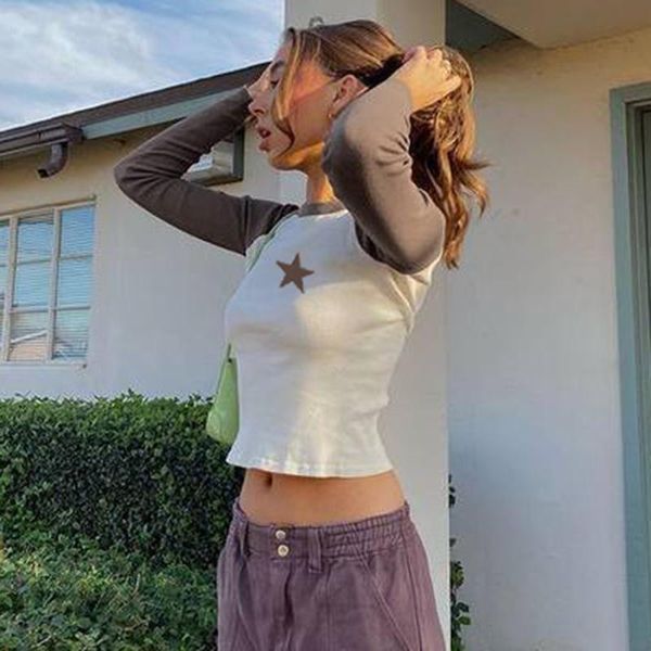 t-shirt harajuku stars print aesthetic clothes women vintage fairy grunge graphic spring cyber y2k t shirts slim long sleeve top, White
t-shirt harajuku stars print aesthetic clothes women vintage fairy grunge graphic spring cyber y2k t shirts slim long sleeve top, White