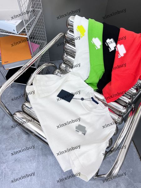 xinxinbuy men designer tee t shirt 23ss knitted pin jacquard letter fabric short sleeve cotton women red blue white green s-2xl, Black;brown
xinxinbuy men designer tee t shirt 23ss knitted pin jacquard letter fabric short sleeve cotton women red blue white green s-2xl, Black;brown