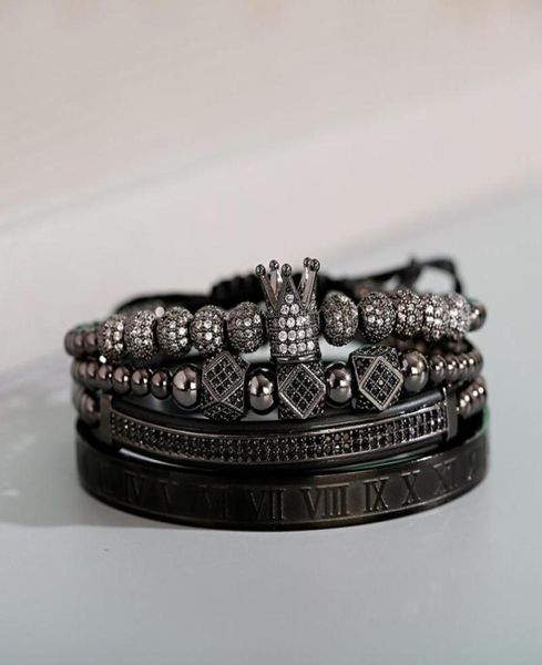 luxury classic black beads king crown men bracelets bangles fashion stainless steel bracelet cz ball homme beaded strands7705137
luxury classic black beads king crown men bracelets bangles fashion stainless steel bracelet cz ball homme beaded strands7705137