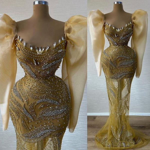 2023 may aso ebi mermaid gold prom dress beaded crystals evening formal party second reception birthday engagement gowns dress robe de soire, Black
2023 may aso ebi mermaid gold prom dress beaded crystals evening formal party second reception birthday engagement gowns dress robe de soire, Black
