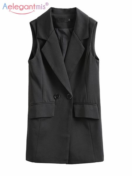leather aelegantmis office lady long casual vest women classic loose black pocket waistcoat woman elegant slim sleeveless outerwear chic
leather aelegantmis office lady long casual vest women classic loose black pocket waistcoat woman elegant slim sleeveless outerwear chic