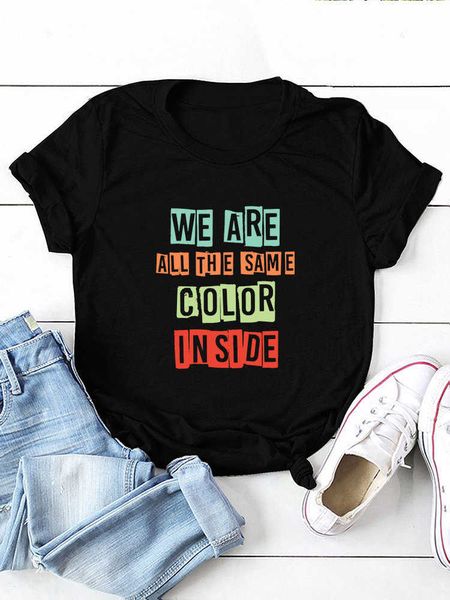 we are all same color inside print men t shirt short sleeve o neck loose men tshirt ladies tee shirt camisetas mujer, White;black
we are all same color inside print men t shirt short sleeve o neck loose men tshirt ladies tee shirt camisetas mujer, White;black