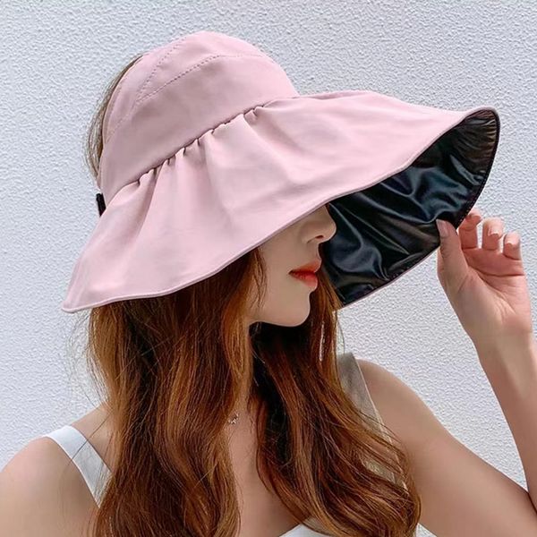 anti uv hat summer straw large wide brim sun visor cap beach empty cap with ribbon string(pink color), Pink;blue
anti uv hat summer straw large wide brim sun visor cap beach empty cap with ribbon string(pink color), Pink;blue