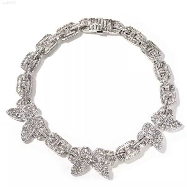 luxury women choker necklace iced out fully bling diamond cz butterfly h coffee necklace chain, Silver
luxury women choker necklace iced out fully bling diamond cz butterfly h coffee necklace chain, Silver