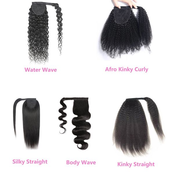 75-100g ruyibeauty peruvian 100% human hair extensions ponytails 8-24inch afro kinky curly straight natural color, Black
75-100g ruyibeauty peruvian 100% human hair extensions ponytails 8-24inch afro kinky curly straight natural color, Black