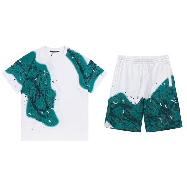 women's two piece pants casual solid sportswear women men v letter crop splash-ink short sleeve shorts set summer athleisure outfits si, White
women's two piece pants casual solid sportswear women men v letter crop splash-ink short sleeve shorts set summer athleisure outfits si, White