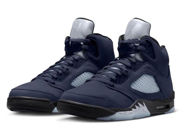 jumpman 5 mens basketball shoes 5s georgetowns midnight navy black football grey trainers sports sneakers shoes come with box size 40-47.5
jumpman 5 mens basketball shoes 5s georgetowns midnight navy black football grey trainers sports sneakers shoes come with box size 40-47.5