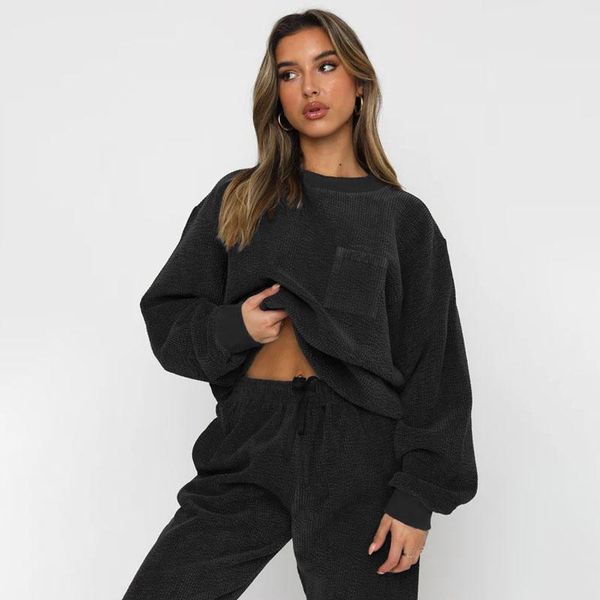 pants corduroy jumper suit winter spring solid casual tracksuit women fleece 2 pieces sets sports sweatshirts pullover sweatpants, White
pants corduroy jumper suit winter spring solid casual tracksuit women fleece 2 pieces sets sports sweatshirts pullover sweatpants, White