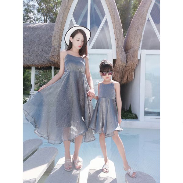 family matching outfits parent-child summer dress mother and daughter dress open back beach skirt sling dress 230506, Blue
family matching outfits parent-child summer dress mother and daughter dress open back beach skirt sling dress 230506, Blue