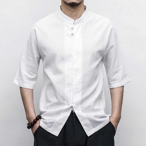 men's casual shirts 2023 summer new men's linen casual short sleeve shirt chinese style pan button men's large cotton linen, White;black
men's casual shirts 2023 summer new men's linen casual short sleeve shirt chinese style pan button men's large cotton linen, White;black