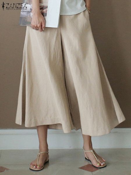 women's pants s zanzea women summer holiday loose wide leg 2023 bottoms casual solid elastic waist oversized pantalon palazzo 230506, Black;white
women's pants s zanzea women summer holiday loose wide leg 2023 bottoms casual solid elastic waist oversized pantalon palazzo 230506, Black;white