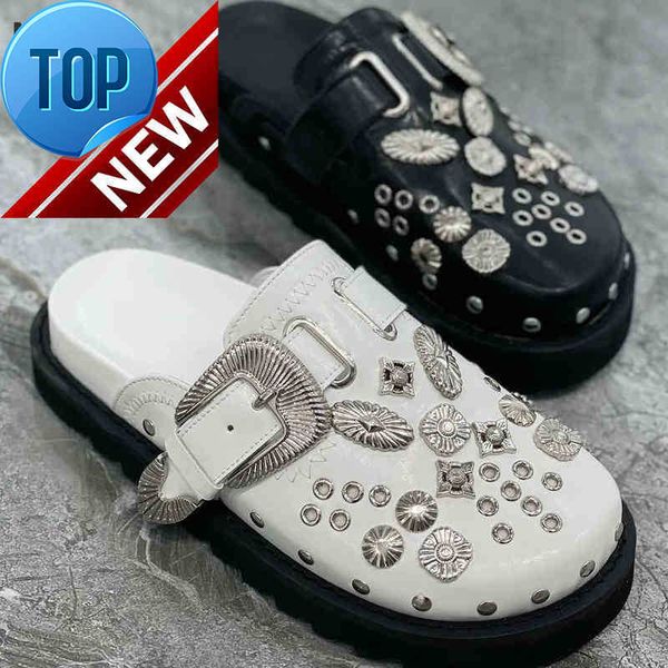 slippers sandals summer black flip flops for women platform rivets punk rock leather mules creative metal fittings casual party woman shoes
slippers sandals summer black flip flops for women platform rivets punk rock leather mules creative metal fittings casual party woman shoes