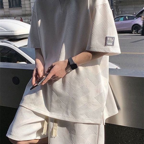 men's tracksuits gmiixder summer asual suit men's hong kong style short sleevet-shirt korean streetwear casual preppy shorts two p, Gray
men's tracksuits gmiixder summer asual suit men's hong kong style short sleevet-shirt korean streetwear casual preppy shorts two p, Gray