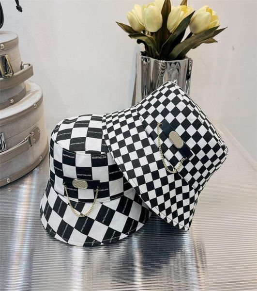 fashion bucket hat simple damier cap chain design hats for man woman 2 styles 031012, Blue;gray
fashion bucket hat simple damier cap chain design hats for man woman 2 styles 031012, Blue;gray