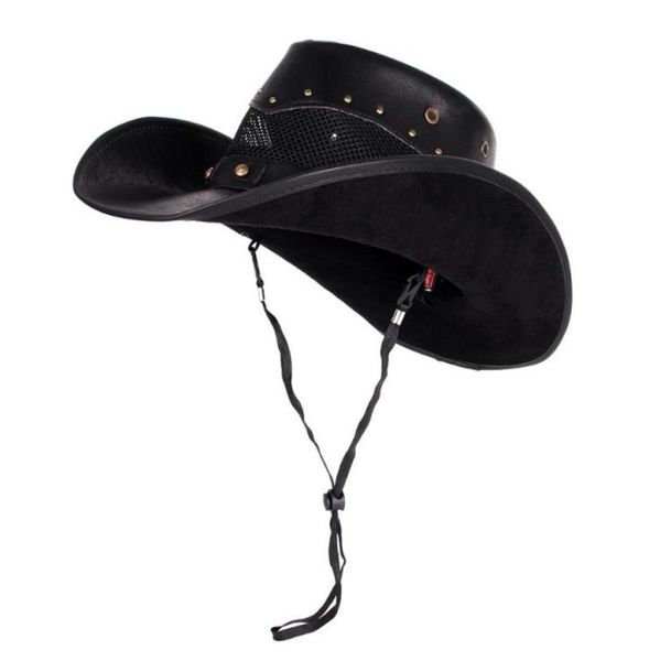 berets 100 leather women men western cowboy hat summer mesh breathable sombrero hombre caps dad godfather hats 2 szie plus sizebe8641121, Blue;gray
berets 100 leather women men western cowboy hat summer mesh breathable sombrero hombre caps dad godfather hats 2 szie plus sizebe8641121, Blue;gray