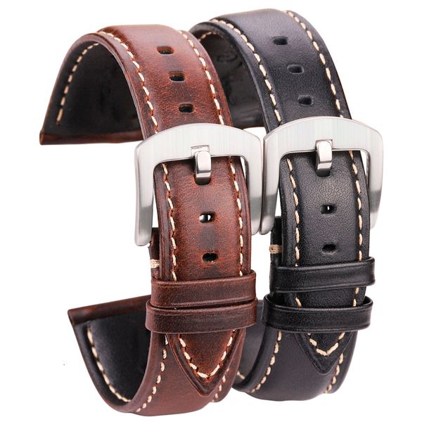 watch bands oil wax cowhide band strap women men black brown smooth genuine leather band 18 19 20 21 22 24mm belt 230506
watch bands oil wax cowhide band strap women men black brown smooth genuine leather band 18 19 20 21 22 24mm belt 230506