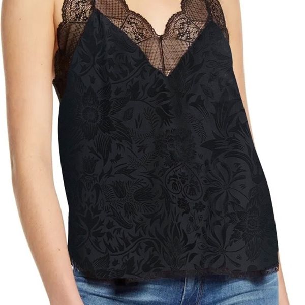 women's tanks cami's camisole lace trim stiching jacquard tank sleeveless ladies 100 silk female camis and 230505, White
women's tanks cami's camisole lace trim stiching jacquard tank sleeveless ladies 100 silk female camis and 230505, White