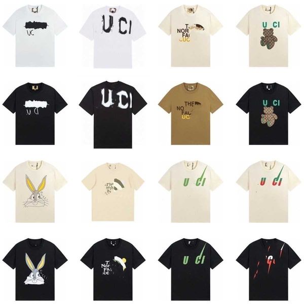guic 23 summer new ancient letter print round neck cotton short sleeve men's and women's versatile t-shirt, White;black
guic 23 summer new ancient letter print round neck cotton short sleeve men's and women's versatile t-shirt, White;black