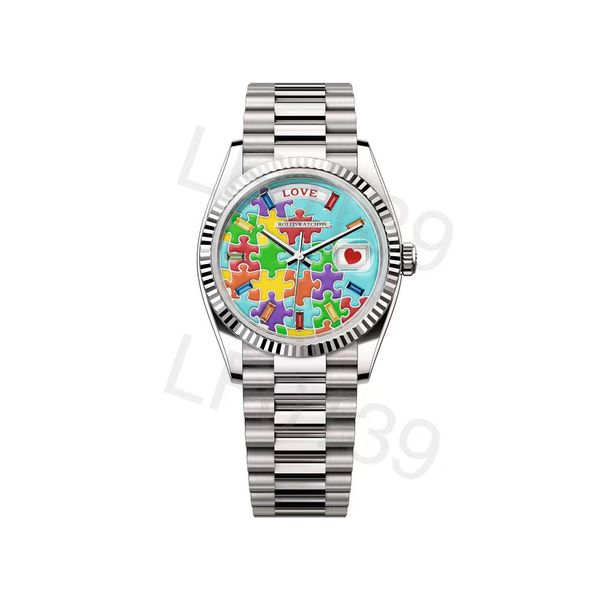 puzzle daydate watches mens watch u1 automatic mechanical 41mm stainless steel waterproof 36mm womens classic wristwatch, Slivery;brown
puzzle daydate watches mens watch u1 automatic mechanical 41mm stainless steel waterproof 36mm womens classic wristwatch, Slivery;brown