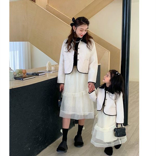 family matching outfits mommy and me 2pcs set mother daughter family matching mesh tutu skirt women girl coat clothes sets parent-child autu, Blue
family matching outfits mommy and me 2pcs set mother daughter family matching mesh tutu skirt women girl coat clothes sets parent-child autu, Blue