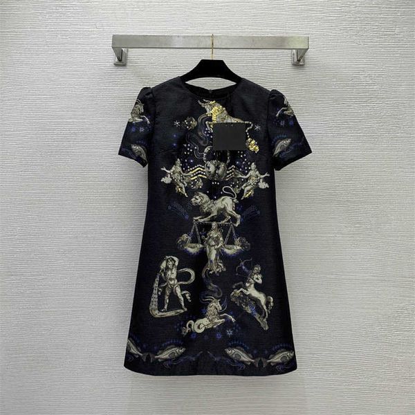 luxury dress for women diamond beaded cupid star print on the chest fashion slim and versatile round neck short-sleeved dresses designer wom, Black;gray
luxury dress for women diamond beaded cupid star print on the chest fashion slim and versatile round neck short-sleeved dresses designer wom, Black;gray