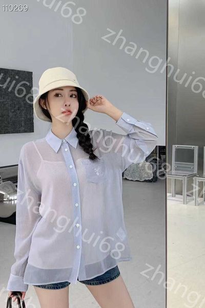 23ss womens designer clothing women shirt set embroidered monogram chest pocket long sleeve striped silk shirt with suspenders lining set wo, White
23ss womens designer clothing women shirt set embroidered monogram chest pocket long sleeve striped silk shirt with suspenders lining set wo, White