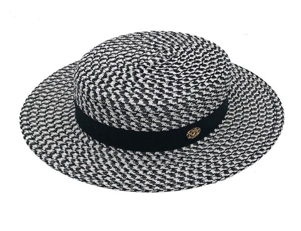 highgrade summer black white plaid wide brim flat boater hat spring women grass braid sun hat party wedding formal cap6726195, Blue;gray
highgrade summer black white plaid wide brim flat boater hat spring women grass braid sun hat party wedding formal cap6726195, Blue;gray