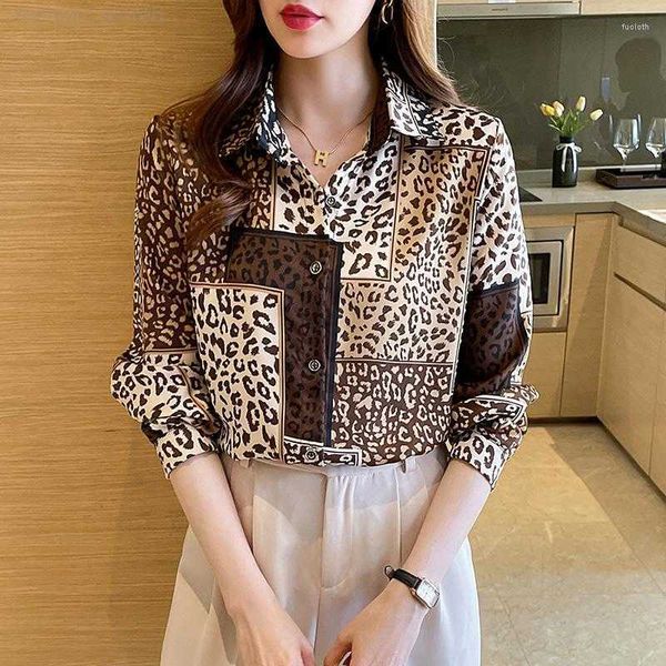 women's blouses korean fashion plaid leopard spring fall women 2023 vintage elegant harajuku button up collared long sleeve shirts, White
women's blouses korean fashion plaid leopard spring fall women 2023 vintage elegant harajuku button up collared long sleeve shirts, White
