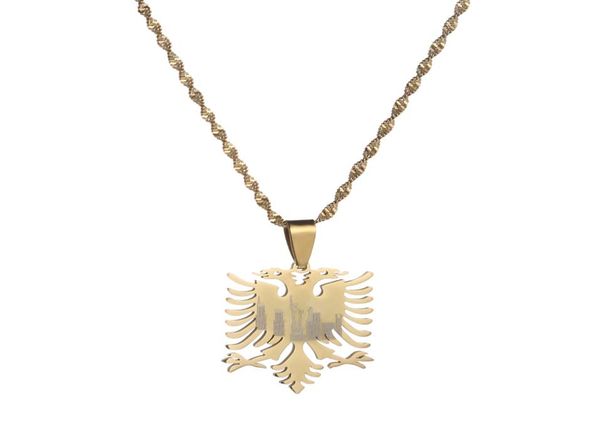 albania eagle pendant necklaces gold color stainless steel jewelry ethnic gifts for women men4496279, Silver
albania eagle pendant necklaces gold color stainless steel jewelry ethnic gifts for women men4496279, Silver