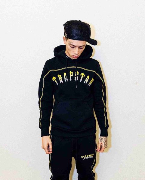 designer clothing fashion tracksuit hoodie trapstar gradient yellow embroidery letter hooded sweater drip closeup zipper pants drill set cas, Gray
designer clothing fashion tracksuit hoodie trapstar gradient yellow embroidery letter hooded sweater drip closeup zipper pants drill set cas, Gray