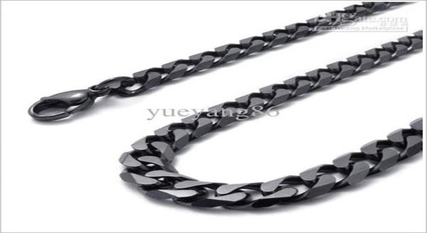 black plated 8mm curb link necklace chain stainless steel mens fashion jewelry 24 fashion6316106, Silver
black plated 8mm curb link necklace chain stainless steel mens fashion jewelry 24 fashion6316106, Silver