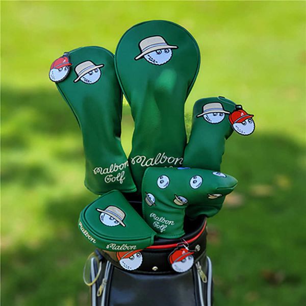 Image of Other Golf Products Golf Wood Headcover for DriverFairwayHybrid UtilityPutter Cover with MagneticTypeBladeMallet Putters add Golf Trackline J230506