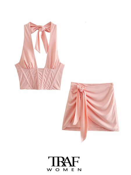 two piece dress traf women fashion with bow tied fitted cropped bustier and high waist side zipper skirts female sets mujer 230505, White
two piece dress traf women fashion with bow tied fitted cropped bustier and high waist side zipper skirts female sets mujer 230505, White