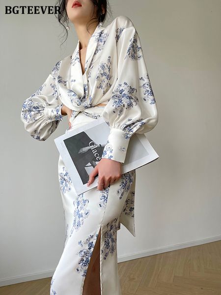 two piece dress bgteever spring vintage slim ladies skirt set long sleeve laceup split package hip skirts women printed 2 pieces 230505, White
two piece dress bgteever spring vintage slim ladies skirt set long sleeve laceup split package hip skirts women printed 2 pieces 230505, White