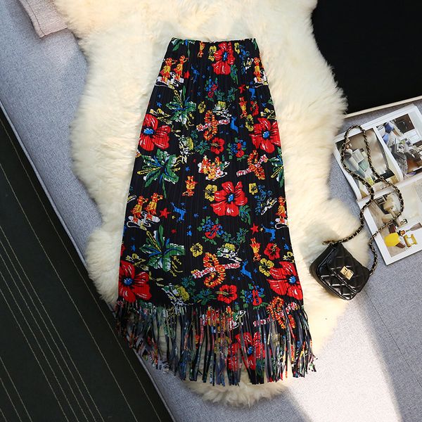 skirts printed floral tassels long elegant high-waisted women's summer skirts korean style skirt fashion harajuku clothes kawaii 230506, Black
skirts printed floral tassels long elegant high-waisted women's summer skirts korean style skirt fashion harajuku clothes kawaii 230506, Black